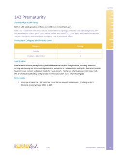 142 - Prematurity (PDF)