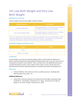 141 - Low Birth Weight (PDF)