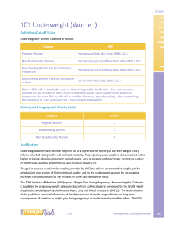 101 - Underweight (Women) (PDF)