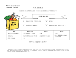 Chinese: WIC Foods for Children (PDF: 99KB/1 page)