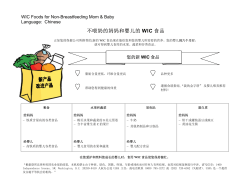 Chinese: WIC Foods for Non-Breastfeeding Mom and Baby (PDF: 117KB/1 page)