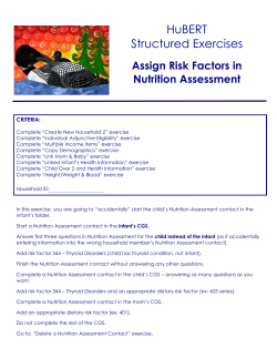 Assign Risk Factors in Nutrition Assessment (PDF: 203KB/2 pages)