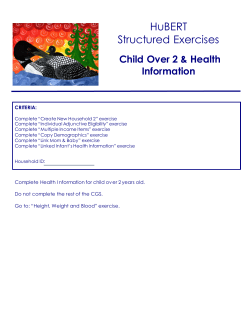 Child Over 2 & Health Information (PDF: 197KB/2 pages)