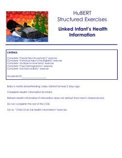 Linked Infant's Health Information (PDF: 196KB/2 pages)