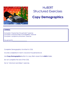 Copy Demographics (PDF: 204KB/2 pages)