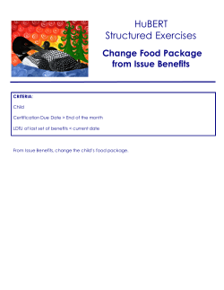 Change Food Package from Issue benefits (PDF: 195KB/2 pages)