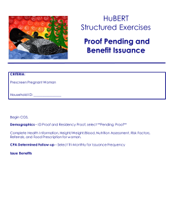 Proof Pending and Benefit Issuance (PDF: 191KB/2 pages)