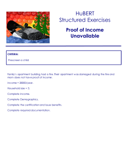Proof of Income Not Available (PDF: 192KB/2 pages)