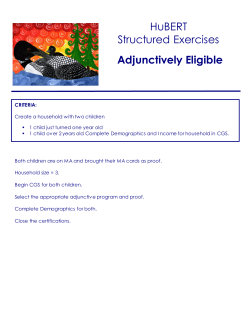 Adjunctive Eligibility (PDF: 197KB/2 pages)