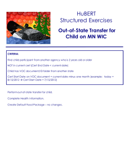 Out-of-State Transfer for Child on MN WIC (PDF: 198KB/2 pages)