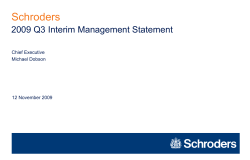 2009 q3 interim management statement presentation