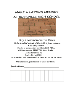 Buy a Commemorative Brick&nbsp;