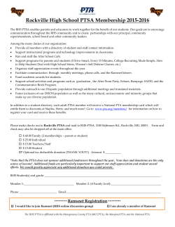 PTSA MEMBERSHIP FORM (English and Spanish)