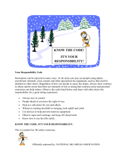 Ski/Snowboard Responsibility Code
