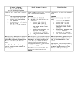 Understanding Media Course Options