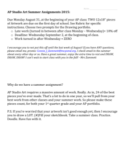 AP Studio Art Drawing, Zammett