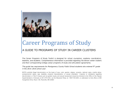 Career Programs of Study Resource