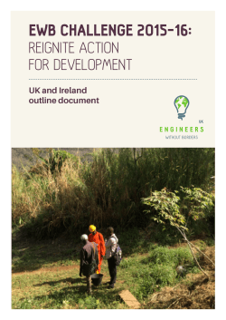 EWB Challenge programme outline 2015-16 - UK and Ireland [PDF 2.79MB]
