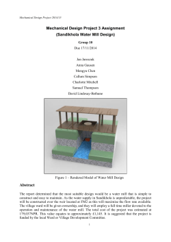 Edinburgh runners up watermill report [PDF 658.25KB]