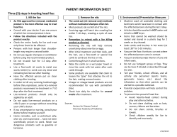 Parent Information Sheet