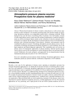 Atmospheric-pressure plasma sources: prospective tools for plasma medicine