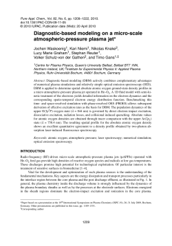 Diagnostic-based modeling on a micro-scale atmospheric-pressure plasma jet