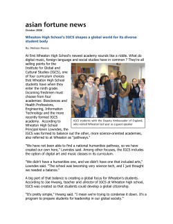 Asian Fortune News article about the Institute for Global and Cultural Studies at Wheaton - Oct 2008