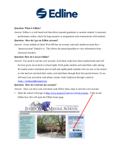Click Here for a How-To Guide to Activating your Edline Account