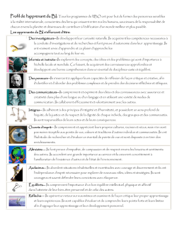 IB Learner profile French