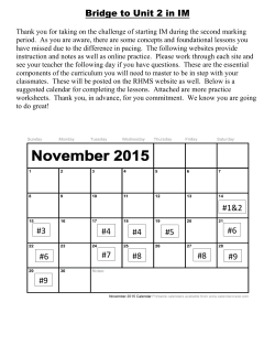 IM bridge SLT list Unit2 topic2 2015