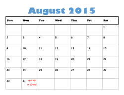 Intramurals and Athletics Calendar 7.0