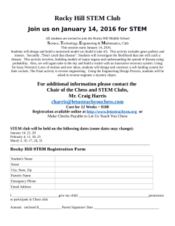STEM Club Spring 2016
