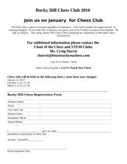Chess Club Spring 2016