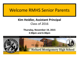 Senior Parent Meeting PowerPoint Presentation