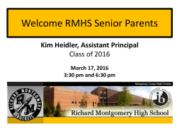 Senior Parent Meeting Powerpoint 3.16