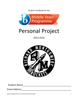 Student Handbook 2015