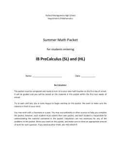 Magnet IBPreCalc (SL and HL
