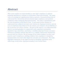 Catherine Voulgarides, TACD Associate, and Alex Aylward, Research Assistant in Research and Evaluation, will be presenting a paper at the 2013 American Sociological Association Annual Meeting.