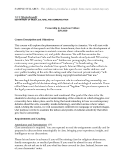E59.1010 Censorship American Culture