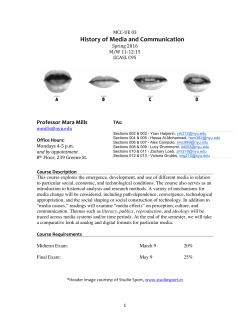 Spring 2016 Syllabus