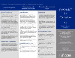 ToxGuide TM for Cadmium Cd (PDF)