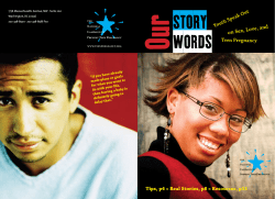 Our Story, Our Words: Youth Speak Out on Sex, Love, and Teen Pregnancy (PDF:2.10MB/6 pgs)