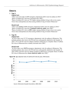 Errata for 2012 Epidemiology Report