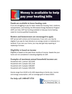 Money is Available to Help Pay Your Heating Bills - Energy Assistance Flyer in English and Spanish (PDF)