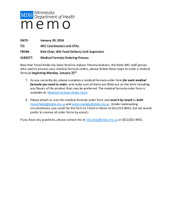 Medical Formula Ordering Process (PDF)