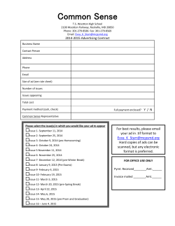 Ad Contract and Rate Sheet