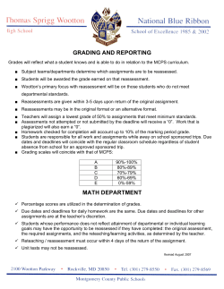 Grading and Reporting