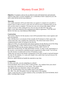 Mystery Event 2015