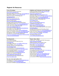 Regional Art Resources