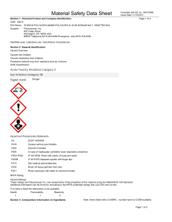 Material Safety Datasheet 08215 (PDF)